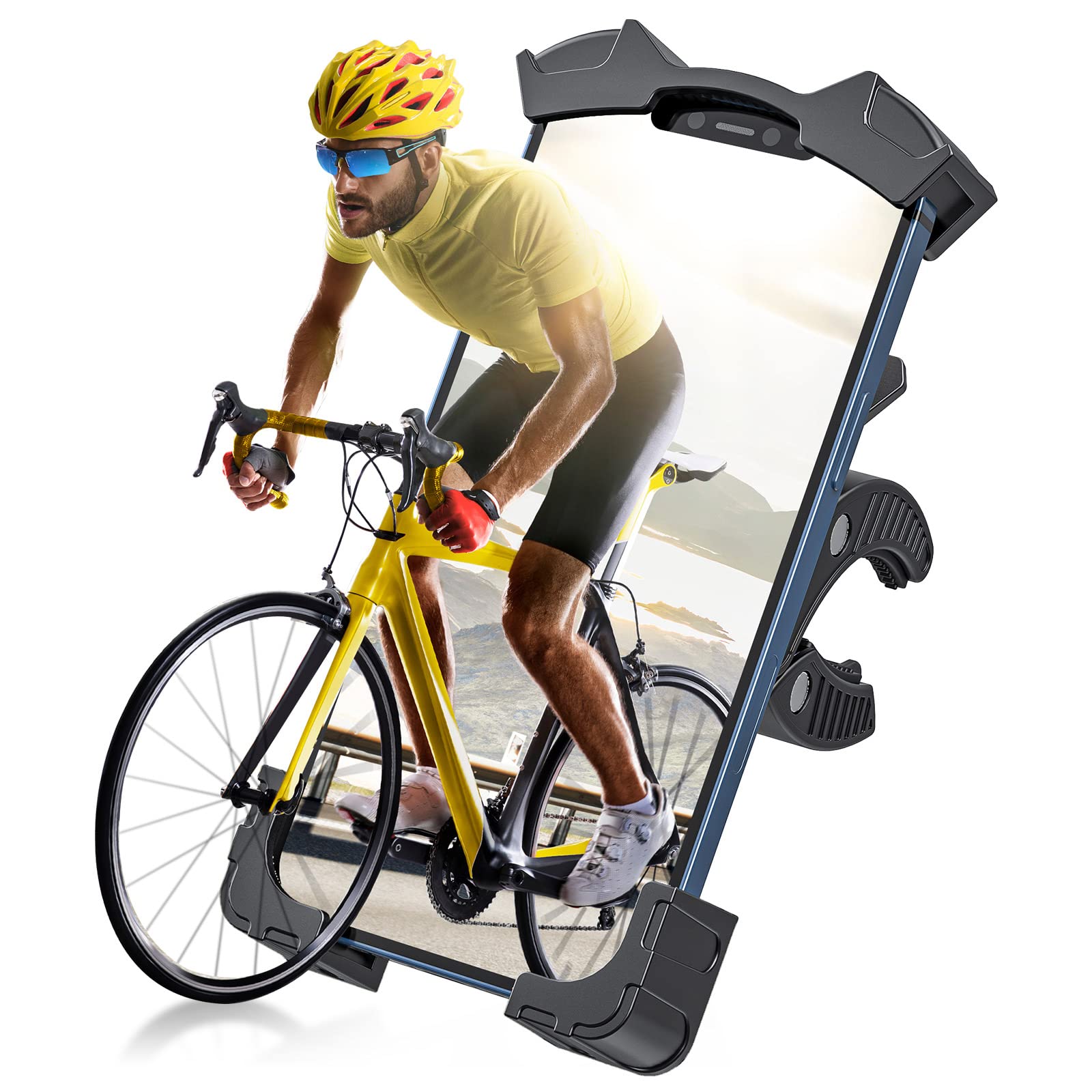 Support de téléphone pour guidon de moto - Pour la plupart des téléphones portables et GPS - Support pour smartphone