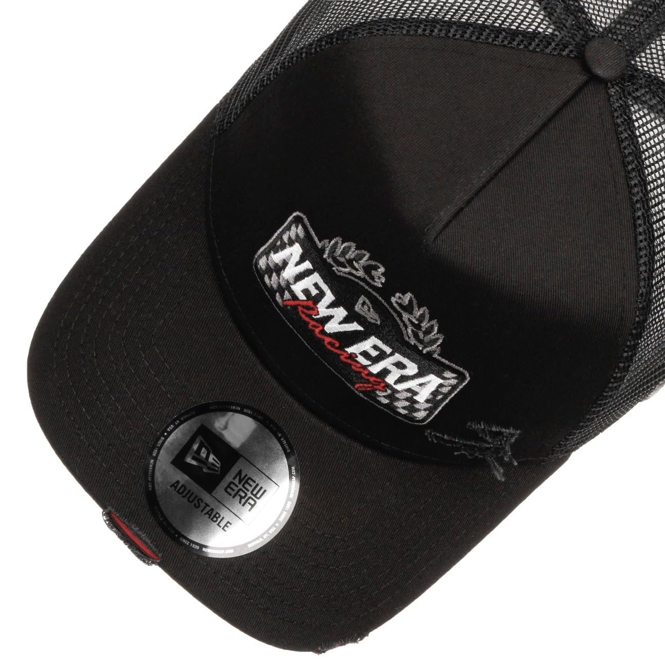 New Era NE Motorsport Trucker Gorra ajustable NE Racing Negro