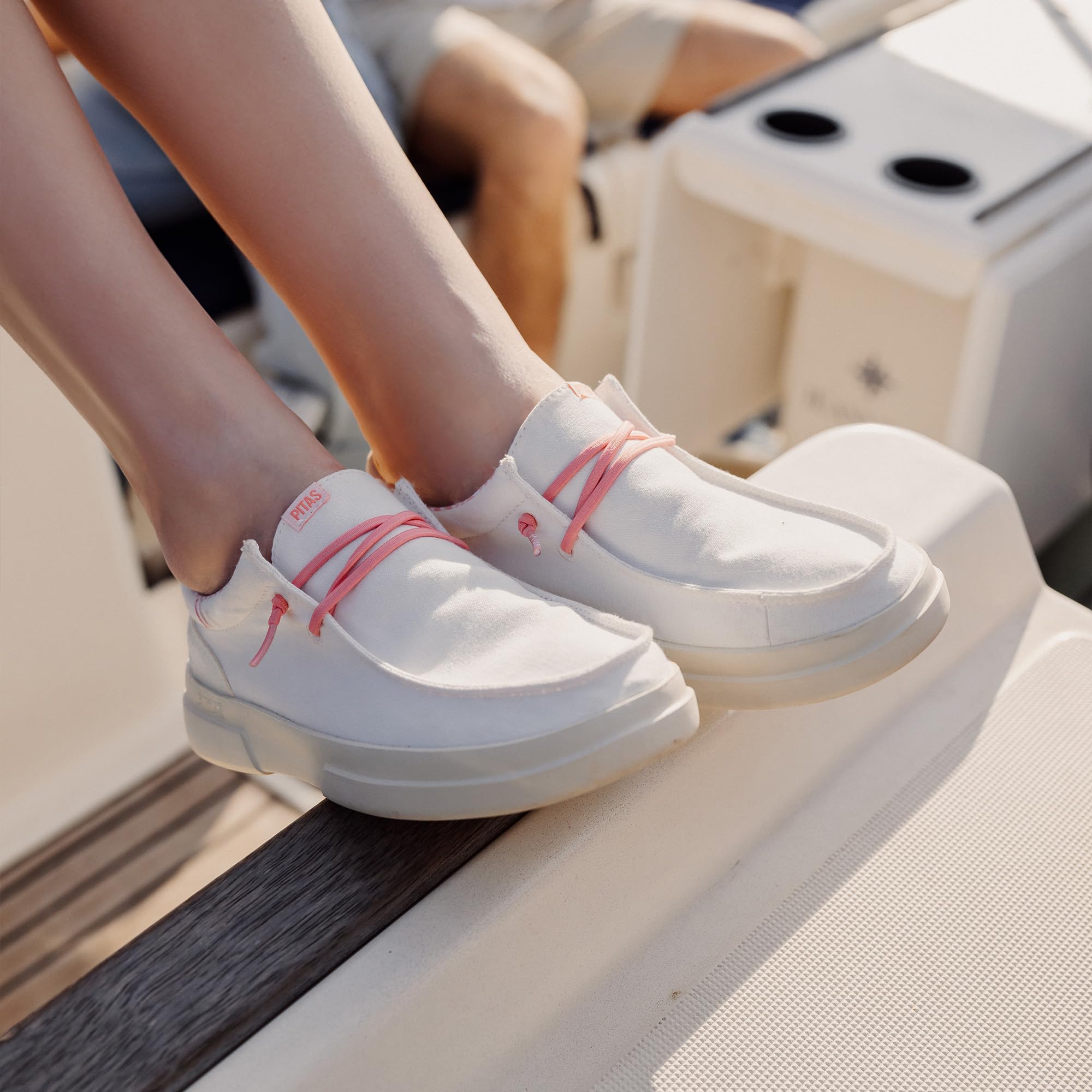 PITAS | SIRMIONE | Mocasines de Mujer | Náuticos Casual | Zapatillas de Tela | Zapatos sin Cordones | Deportivas Casuales | Calzado de Walkinpitas