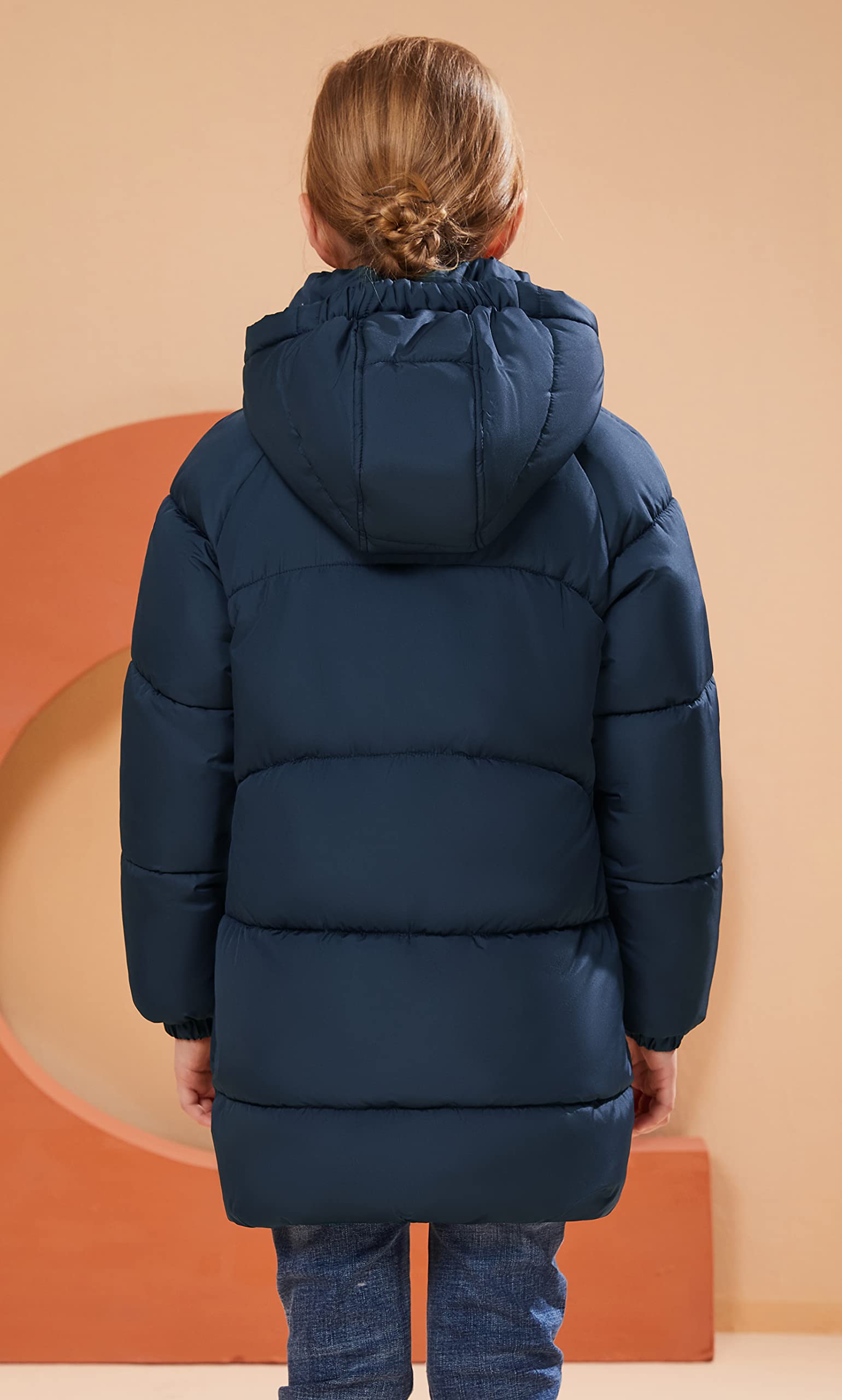 SOLOCOTE Niñas Invierno Abrigos Niños Pesado Mediana Longitud Chaquetas Caliente Puffly Down-like Algodón Guata Ropa de abrigo para niños