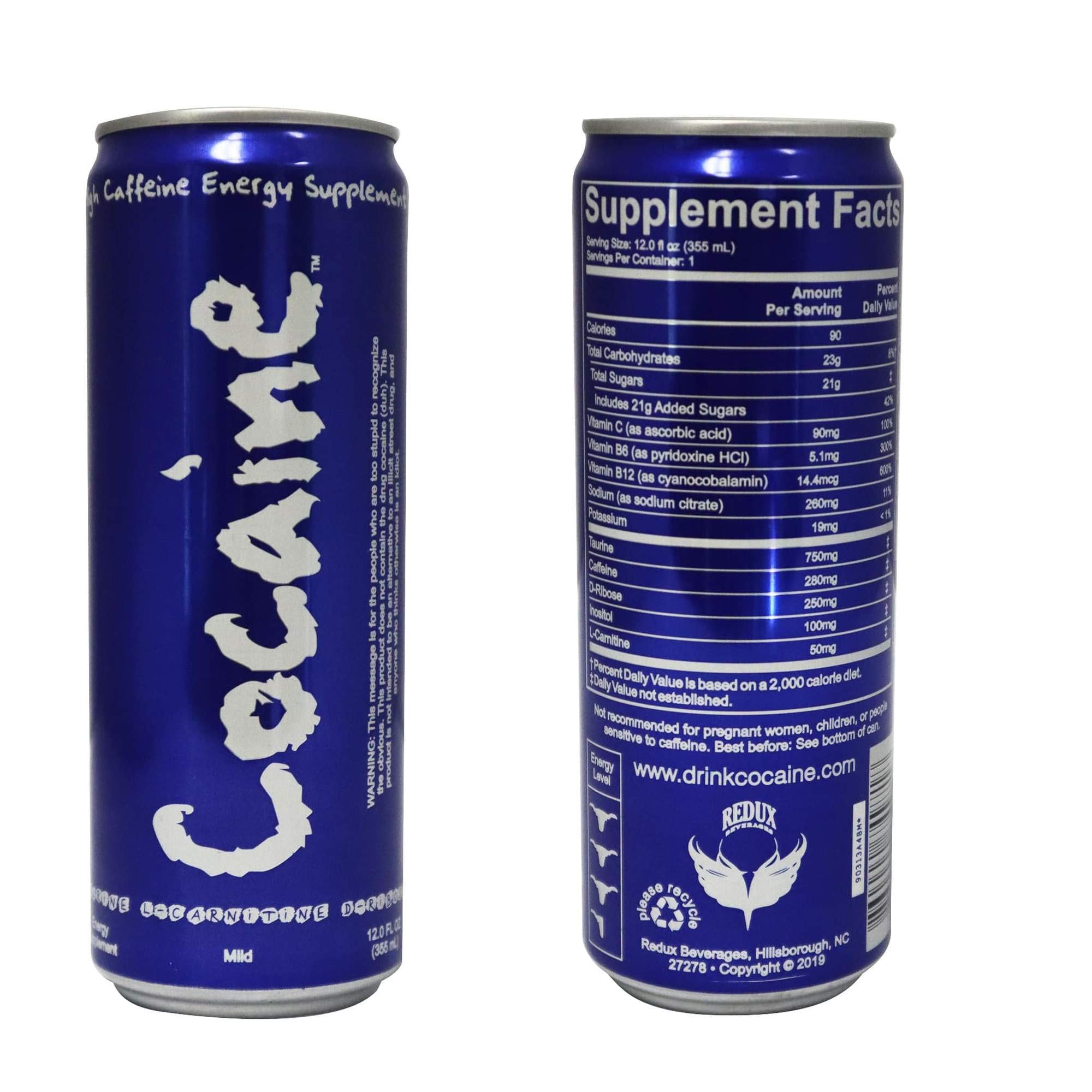 6 12oz Cans of Your Weekend Energy Drinks (Cocaine Energy Drink 2