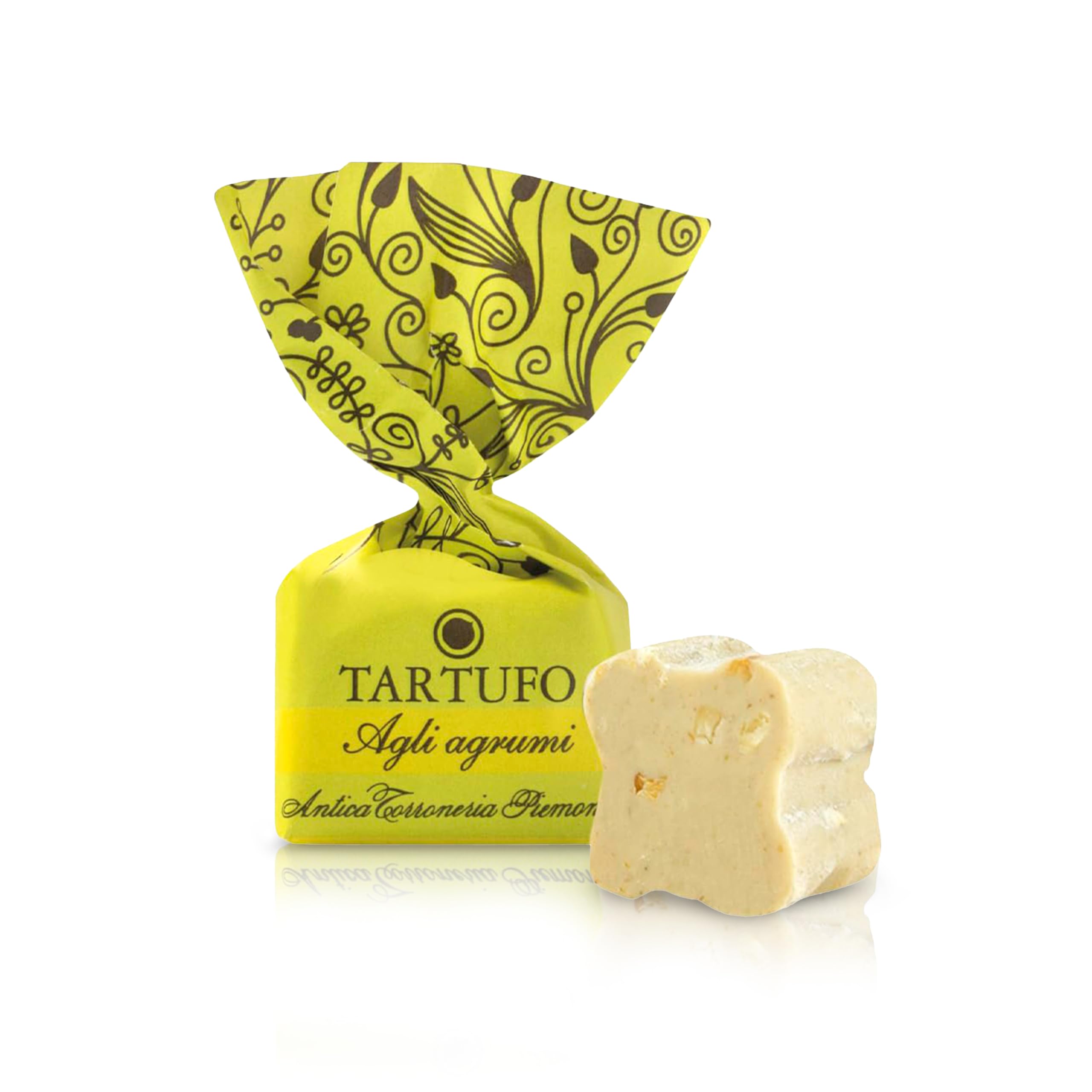 Antica Tartufi Dolci Lemon & Lime, 1kg – Feinste Italienische Trüffelpralinen, Glutenfrei & Köstlich, Ideal als Edle Geschenkidee - 70 Stück, je 14g