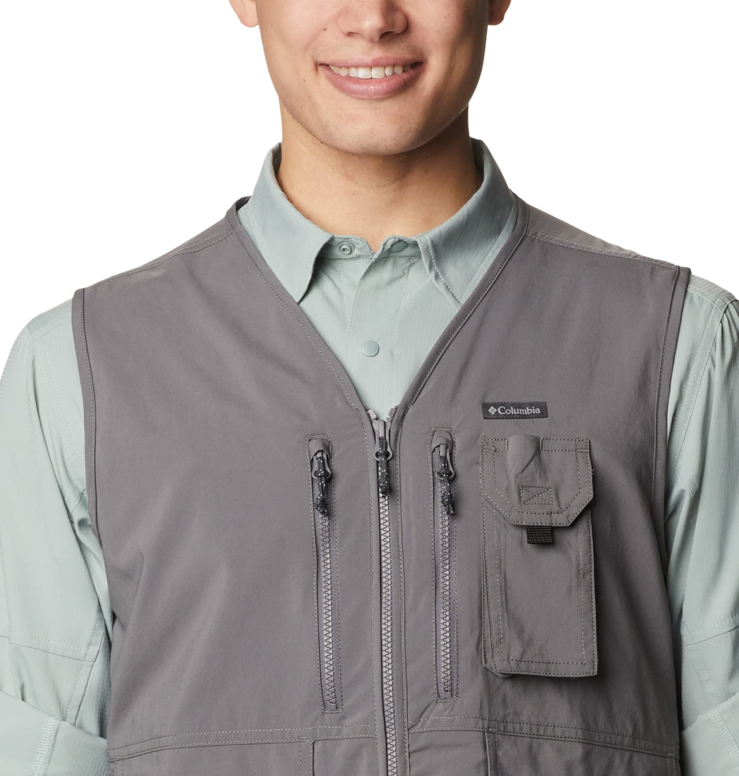 Columbia Silver Ridge Utility Vest, Chaleco Polar para Hombre