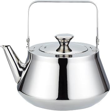 SANQIAHOME Stainless Steel Teapot 2000ml/70oz, Infuser for Stovetop