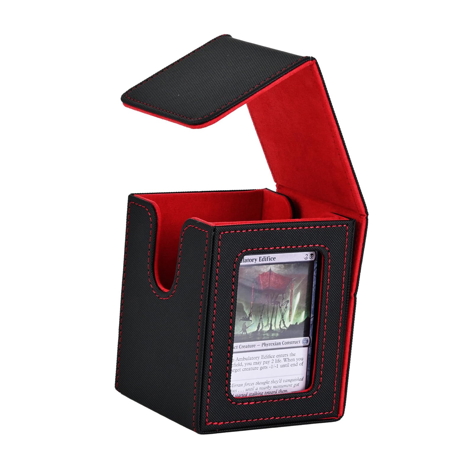 JIAPIKA Space Saving Strategic Set Keeper Boasts Vertical Layout and Consistent Fastening for Arranged Game Items Card Sleeve Storage Card Holder Featuring Clear Panel