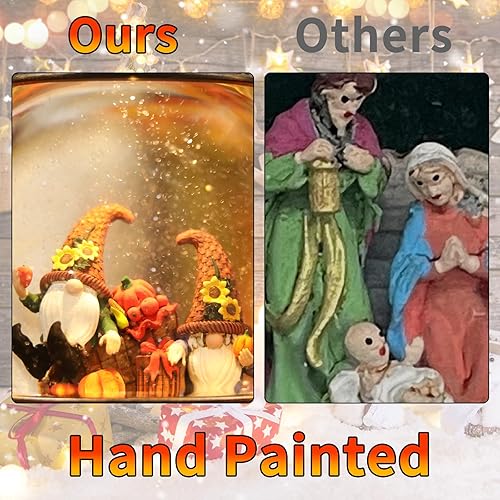 Miniatura 6 de Gnomos de primavera, globo de nieve, gnomo de abeja de miel, decoración del Día Mundial de las Abejas, Temporizador de 6 horas, funciona con