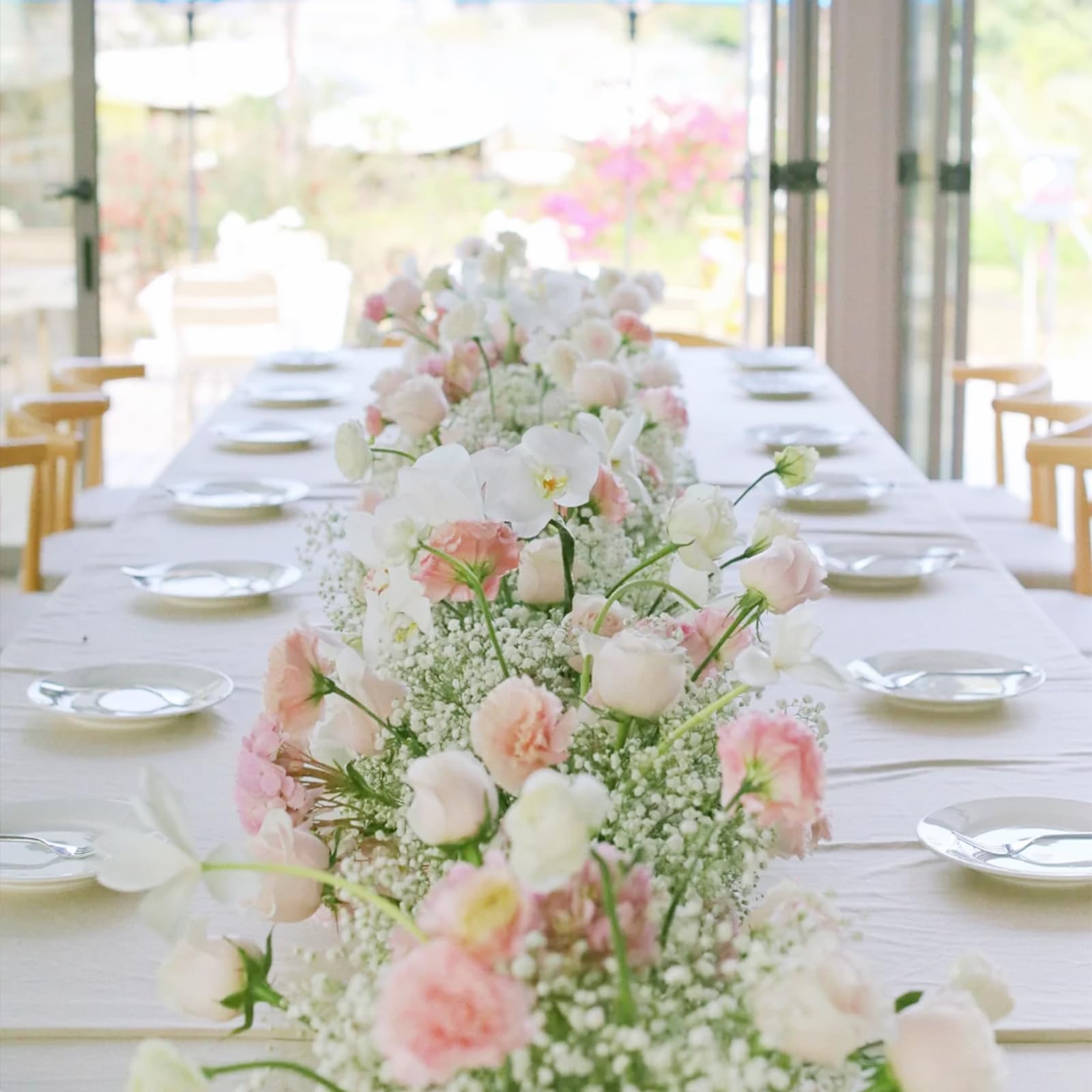 12 Stck Knstliche Schleierkraut Wei  Realistisch & UV-bestndig Fr  Hochzeit & Deko sthetische Deko Blumen