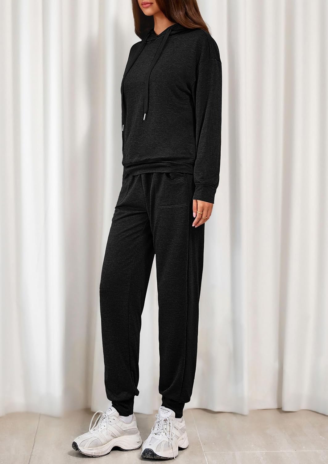 PRETTYGARDEN Women's 2 Piece Lounge Sets Fall Clothes Hoodies Sweatshirt Joggers Sweatpants Sweatsuits 2026 Airport Outfits - Image 3