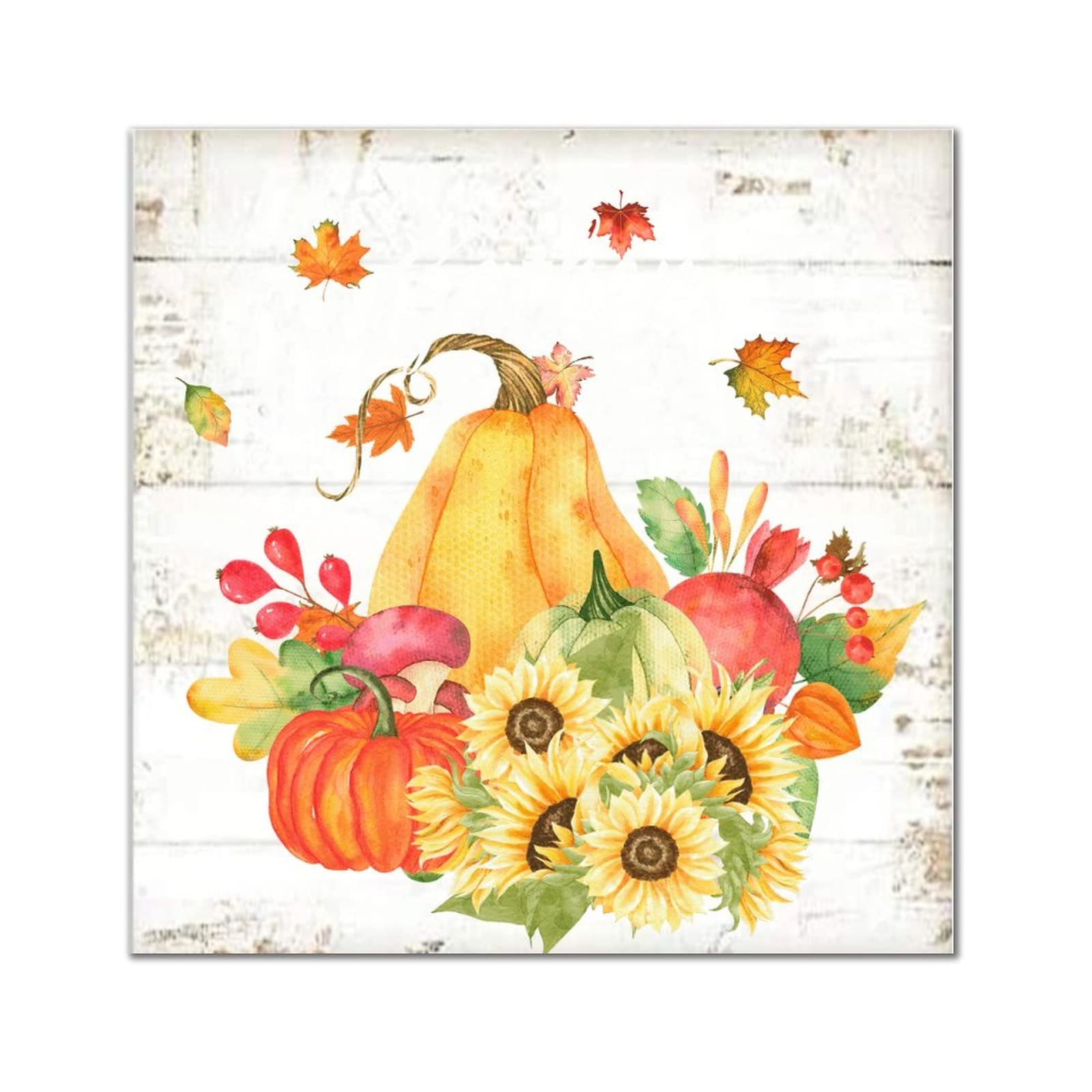 Tableau en bois vintage Autumn Gather à offrir pour Thanksgiving