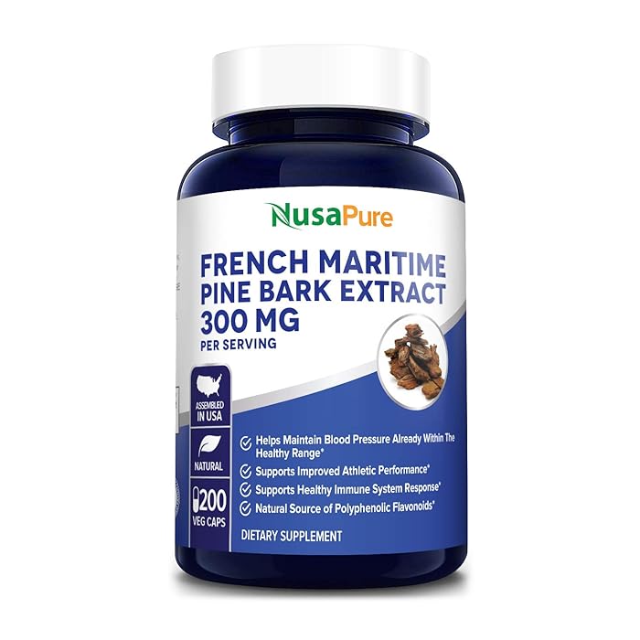 Buy French Maritime Pine Bark Extract 300mg 200 Veggie Capsules (Non