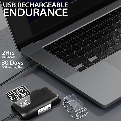 Miniatura 6 de Maquinilla de afeitar eléctrica para hombres, afeitadora eléctrica de aluminio, afeitadora de papel de aluminio de 3 velocidades con cuchillas