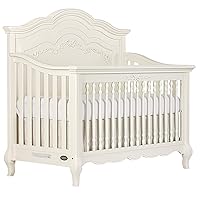 Vista 1 de evolur Aurora 5-in-1 Convertible Crib, Marfil Encaje