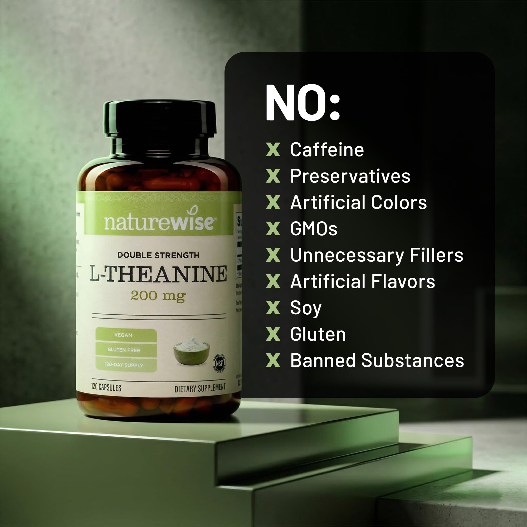 NatureWise L-Theanine 200mg Supplement for Relaxation & Sleep, 120 Capsules — Amazon image 9
