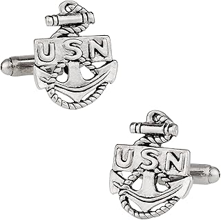 USA Military Cufflinks for Veterans with Travel Presentation Gift Box