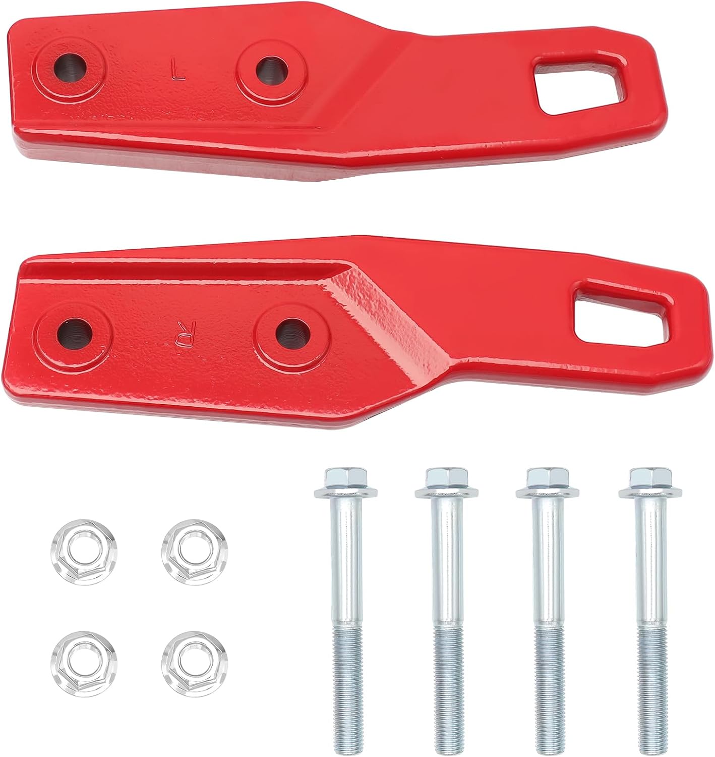 Rear Tow Hooks Compatible with Toyota Tacoma 2024 2025 2026, Recovery Tow Hook Set, Left and Right Sides,Replaces #PT989-35245-03 (RED)