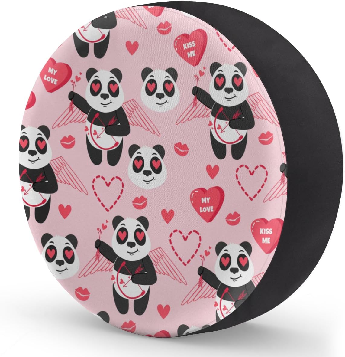 Panda Cupid Tire Covers Portable Spare Tire Cover Soft Durable Waterproof Dustproof Set of 4 Bags 16 Inches for Car Truck SUV Trailer Camper