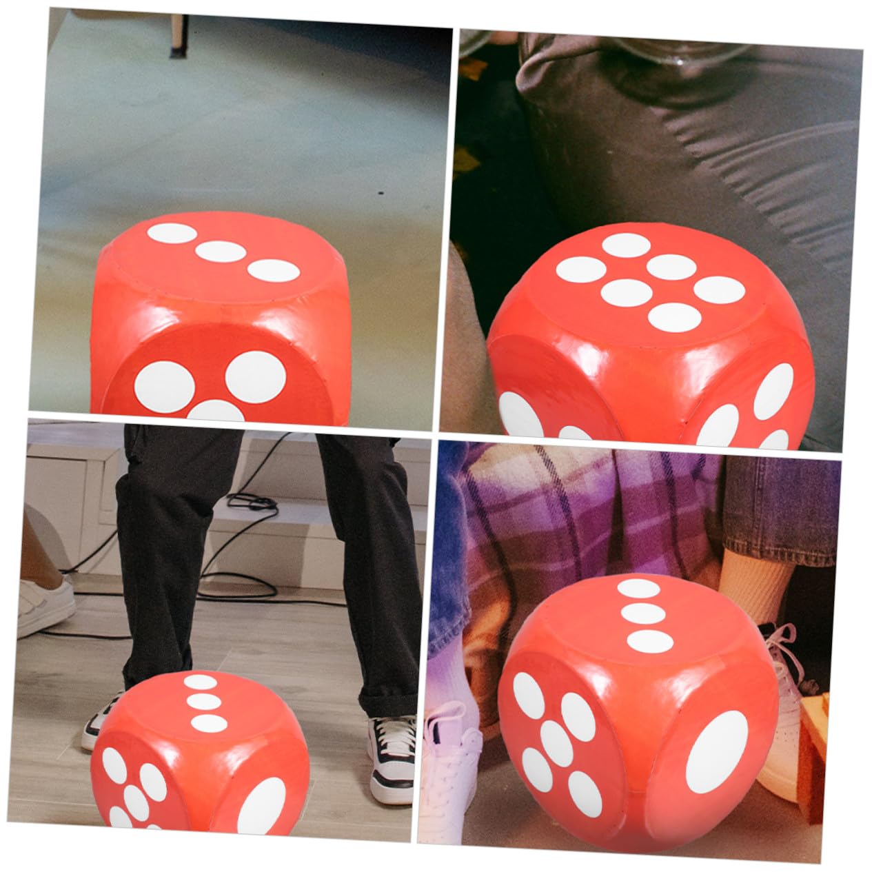 Dados Gigantes de Espuma Roja para Educativos y Fiestas Dados Seguros Habilidades Matemáticas y Actividades Recreativas