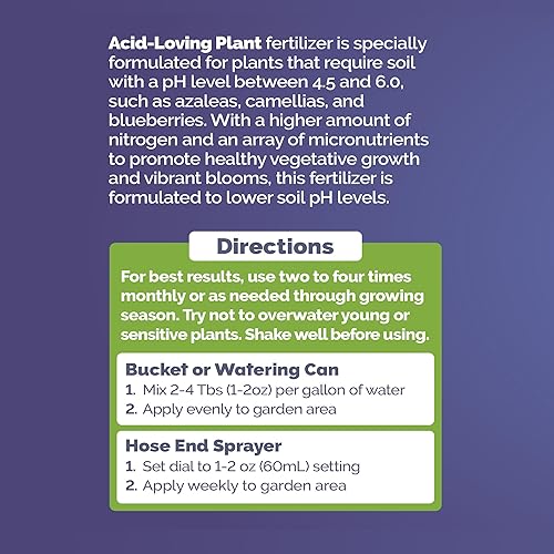 Miniatura 4 de Bloom City 's Fertilizante para plantas amantes de los ácidos, acidificante del suelo, para todas las plantas amantes del ácido, galón (128 onzas)