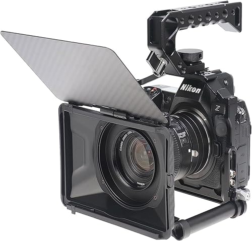 Miniatura 7 de Topcine Jaula de cámara para Nikon Z8 Aleación de aluminio Jaula de cámara completa con placa de liberación rápida para montaje Arca-Swiss Cold Shoe