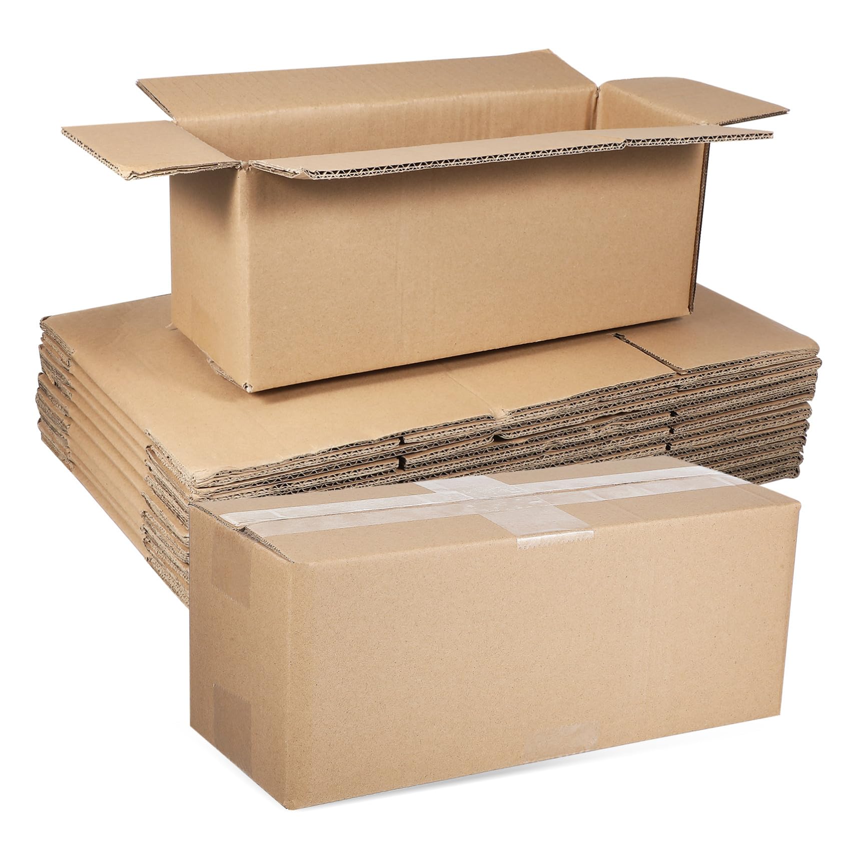 Cajas de Cartón para Envío Rectangulares 10 Piezas Beige