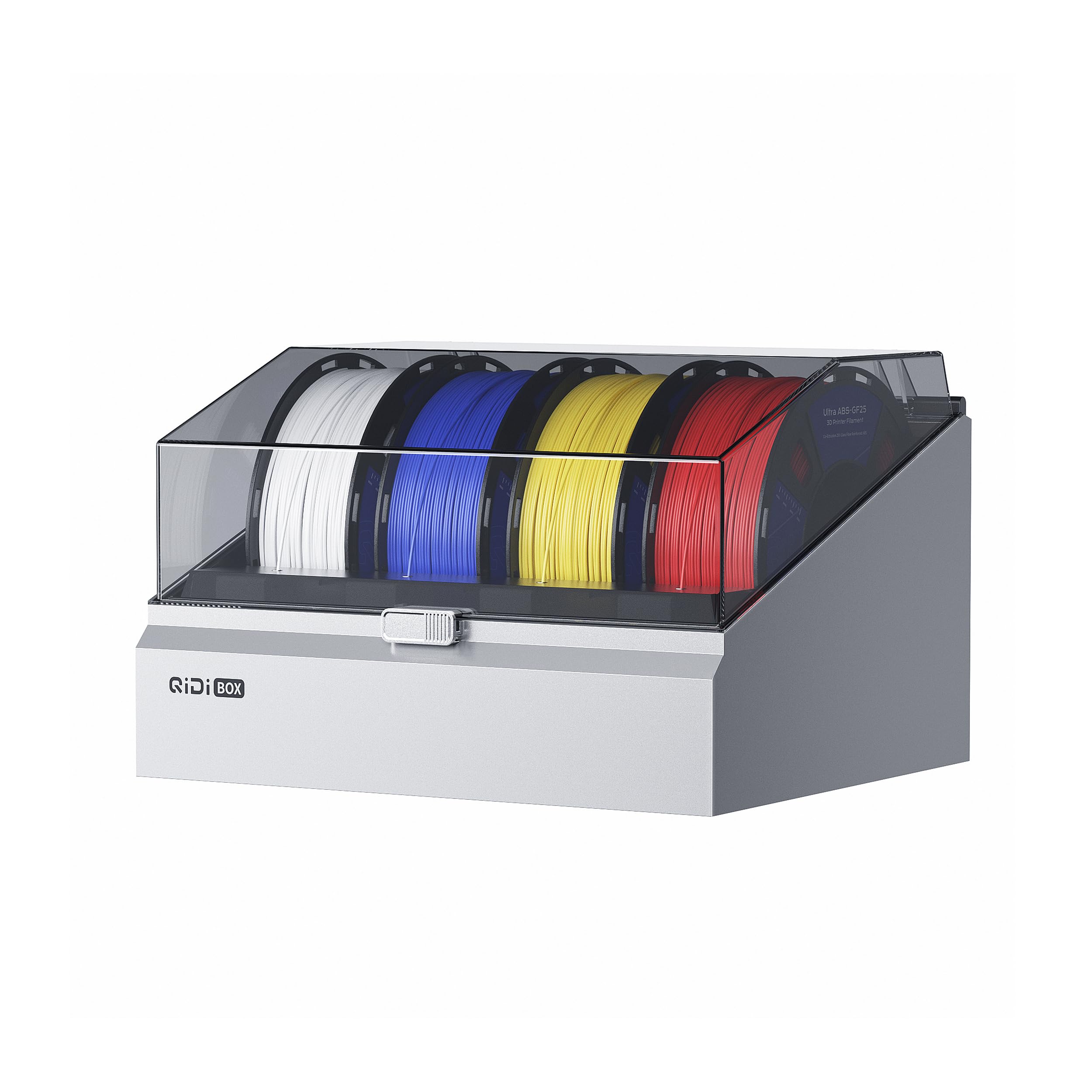 QIDI Box Multi-Color 3D Printing System for QIDI PLUS4 3D Printer, Active Drying (65°C), NFC Intelligent Recognition and Filament Auto-Reload, Double Hardened Steel Gear for PLA/PETG/ABS/CF/GF/PA/PC