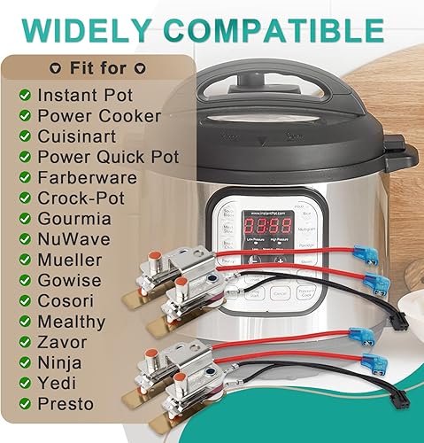 Miniatura 7 de Paquete de 2 sensores de presión para olla instantánea, sensor de presión de olla a presión o interruptor compatible con olla eléctrica, Cuisinart,