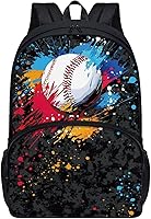 Vista 145 de American Flag Fire Galaxy Pattern Kids Backpack for Boys Girls Elementary Students Bookbag Middle School Bag Lightweight Children Travel Bag