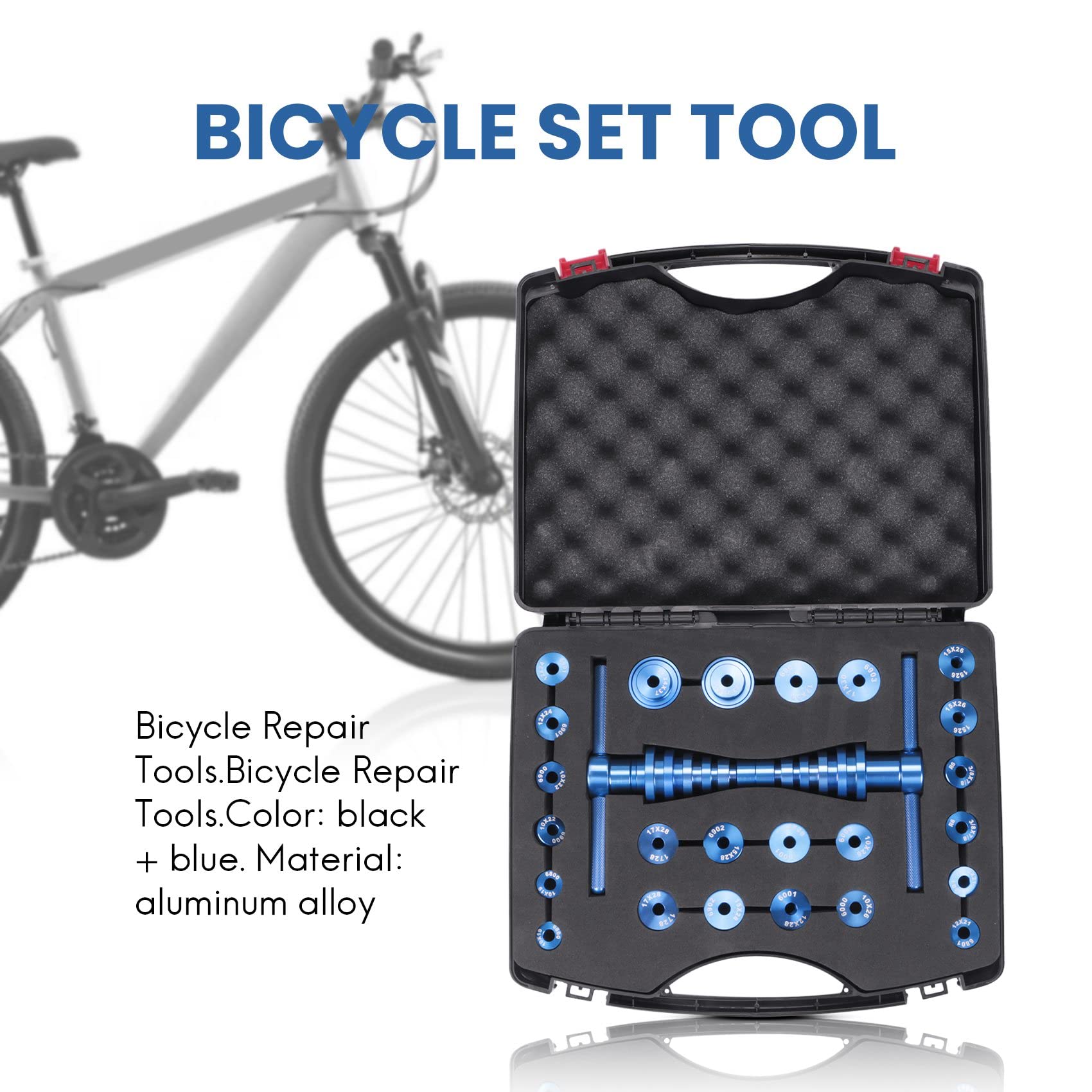Image secondaire de Fayrimi Kit de Presse à roulement de Cycle pour Roues/moyeux de roulement de vélo à Queue Souple Outil de moyeu