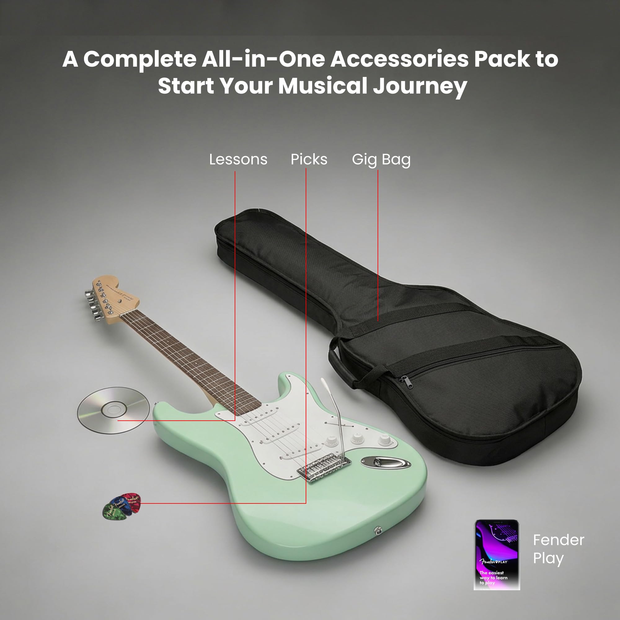 Amazon.co.jp: Fender Squier Stratocaster エレキギター - サーフ