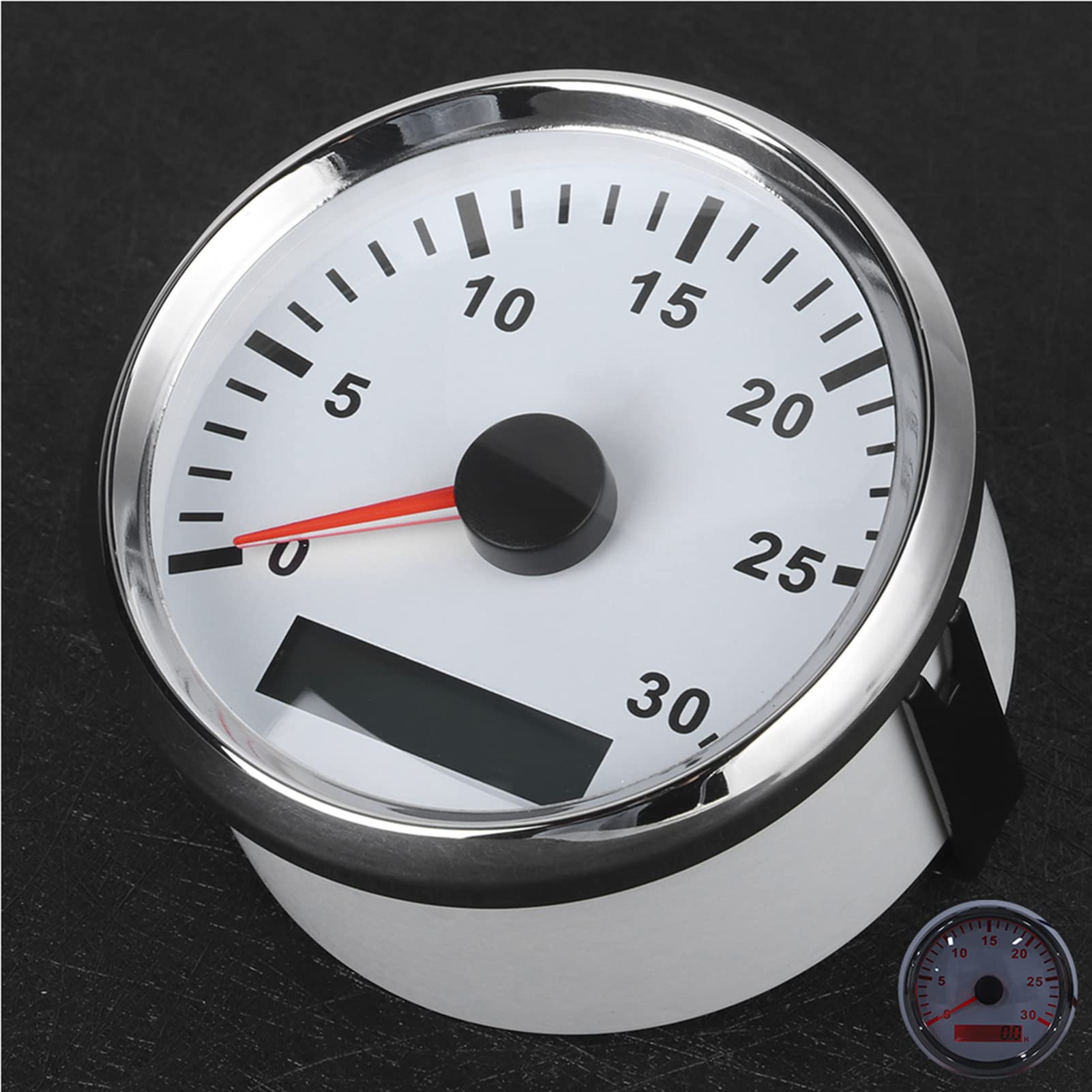 Jiawu 85mm Tacómetro para Barco, IP67 Impermeable, 0-3000 RPM, Pantalla