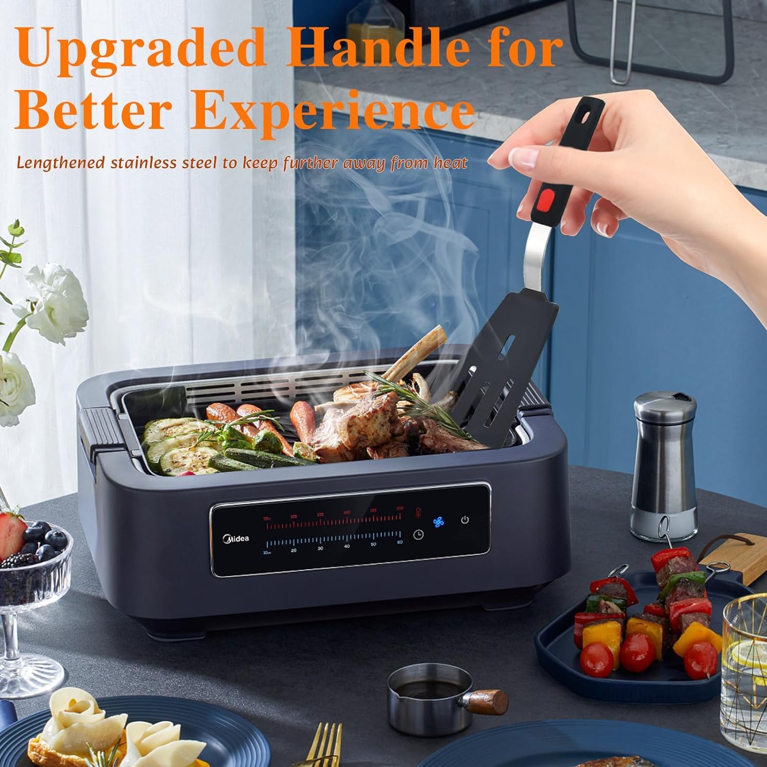 Espátulas de silicona, juego de 5 espátulas de silicona para utensilios de cocina antiadherentes, resistentes al calor hasta 315.6 °C, utensilios de cocina antiadherentes, utensilios de cocina sin BPA