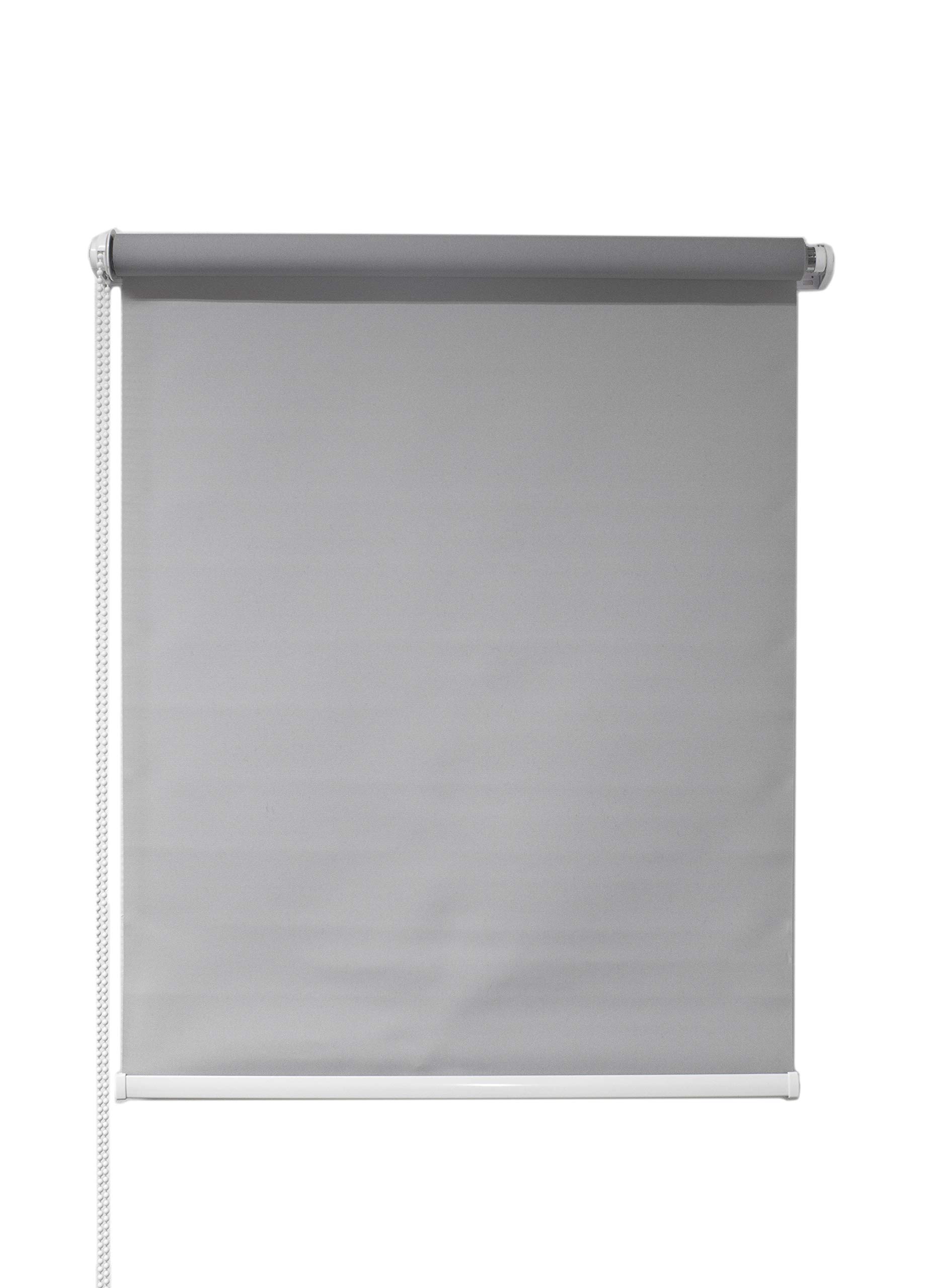 Tropik Home Light Grey Window Roller Blind Choice Of 19 Width Sizes, 200Cm Drop, 150Cm Wide (+4.5Cm Fittings)