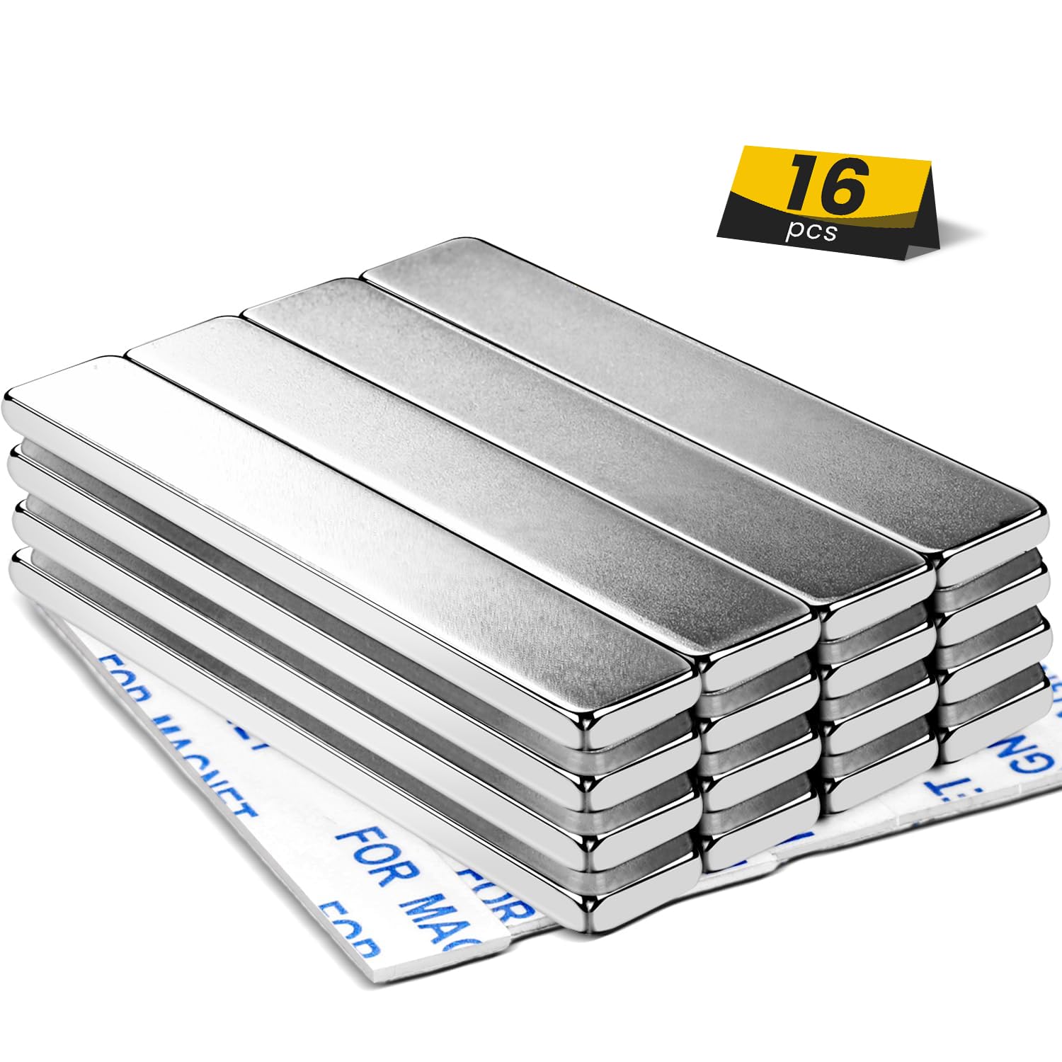 DIYMAG Strong Magnets, 24 Pack Neodymium Magnetic Strips Adhensive Backing — Amazon image 10