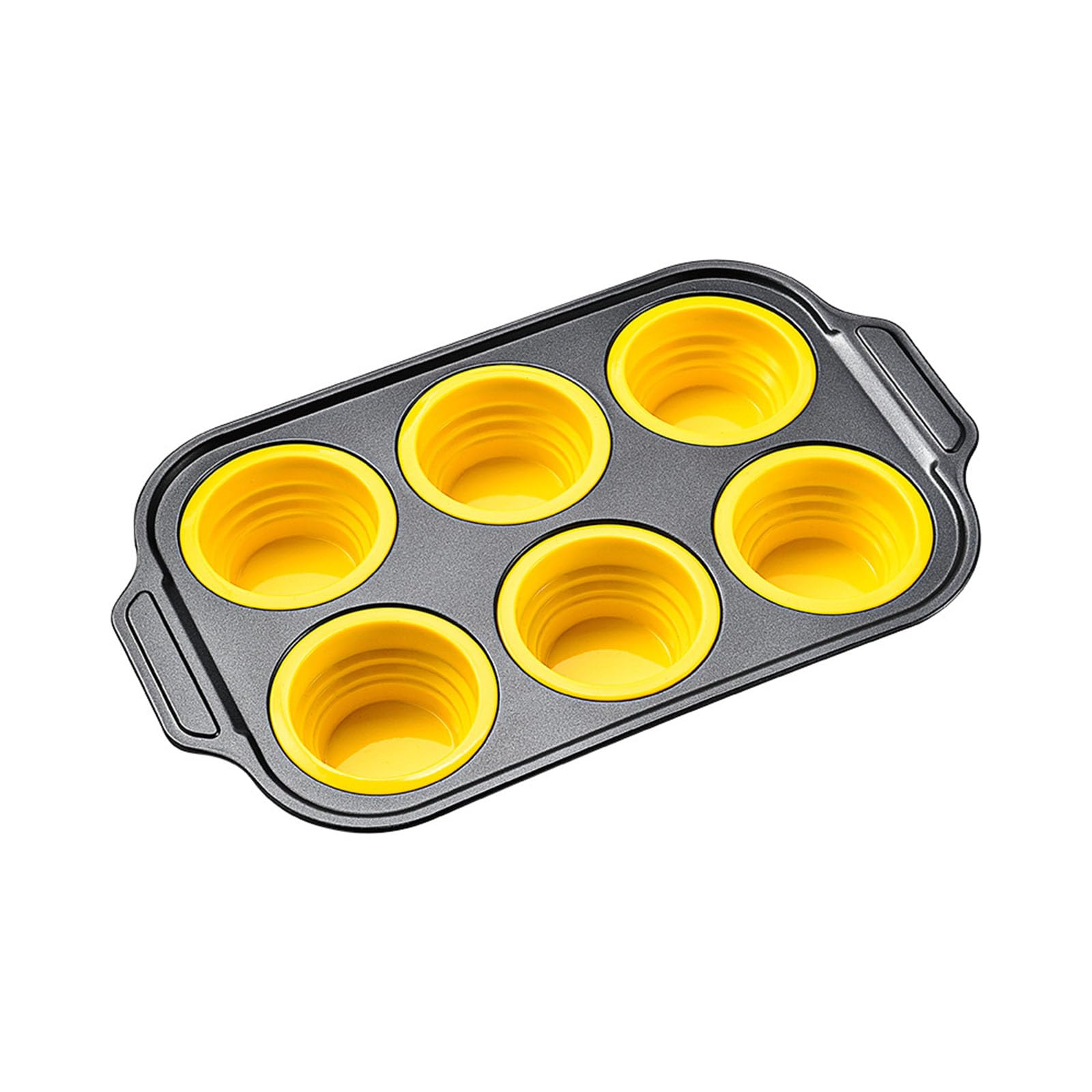 ZWWAAZHF 12 Cup Nonstick Silicone Cupcake Pan Foldable Design Bread Baking Tool for Quick Demold and Easy Storage Nonstick Cupcake Molds