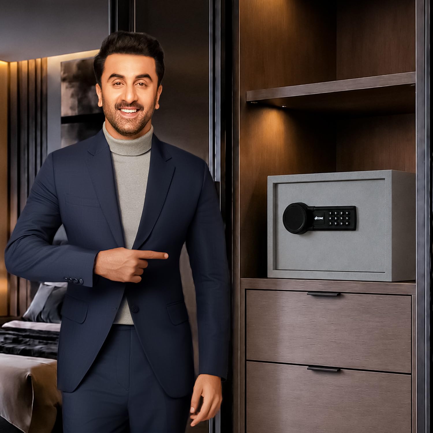 O-Zone Digital Safe Locker - Password & Key Access -2 O-Zone Digital Safe Locker - Password & Key Access -2