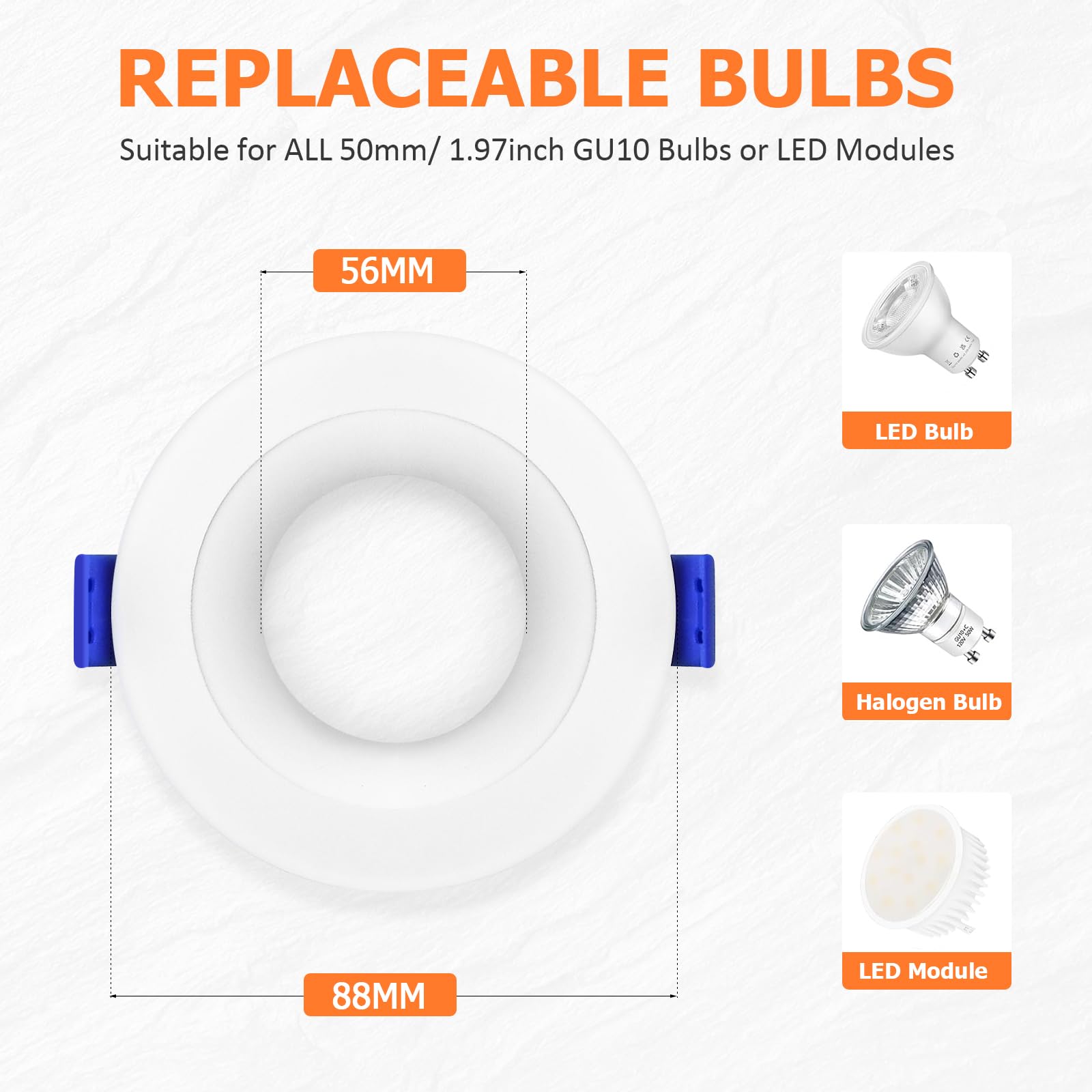 6 Faretti LED Incasso KYOTECH 6W 3000K - IP65 Impermeabile, Per Bagno, Garage, Luce Calda 500LM - Foto 11
