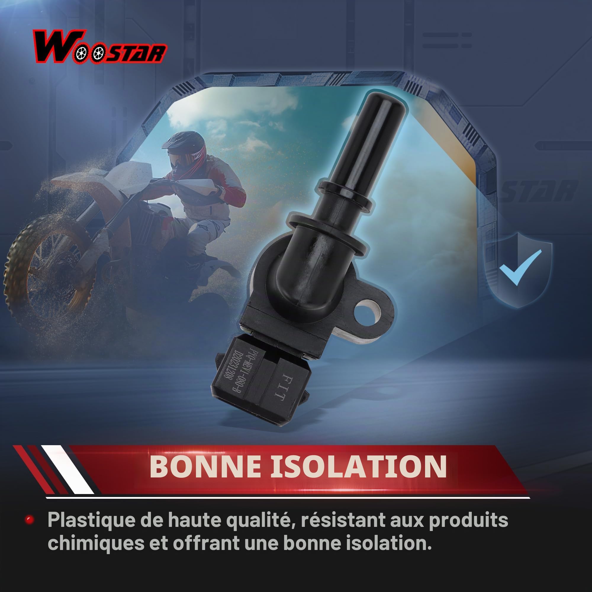 WOOSTAR Injecteurs de Carburant avec Bouchon Remplacement pour GY6 Moteur 169cc 170cc EFI Jonway GTX 250 EFI 200
