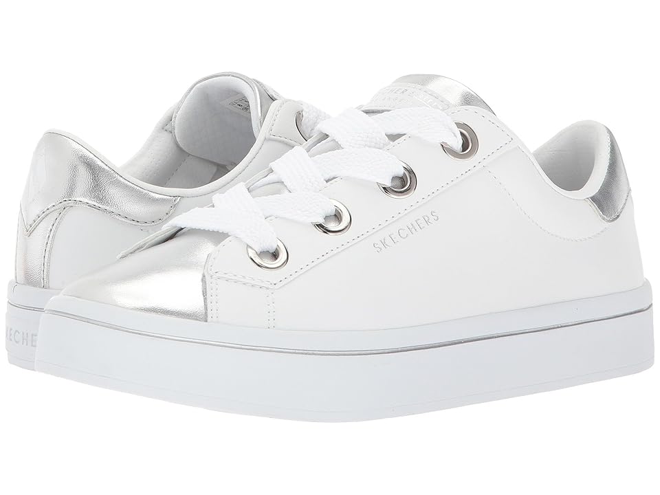 

SKECHERS Street Hi-Lite - Medal Toes (White/Silver) Women's Lace up casual Shoes