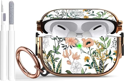 OTOPO Compatible AirPods Pro 3 Case Cute Lock Women, Secure Lock Clip Hard Shockproof Shell Protective iPods Pro 3 Cover Girl with Keychain for Apple AirPod Pro3 Case 2025