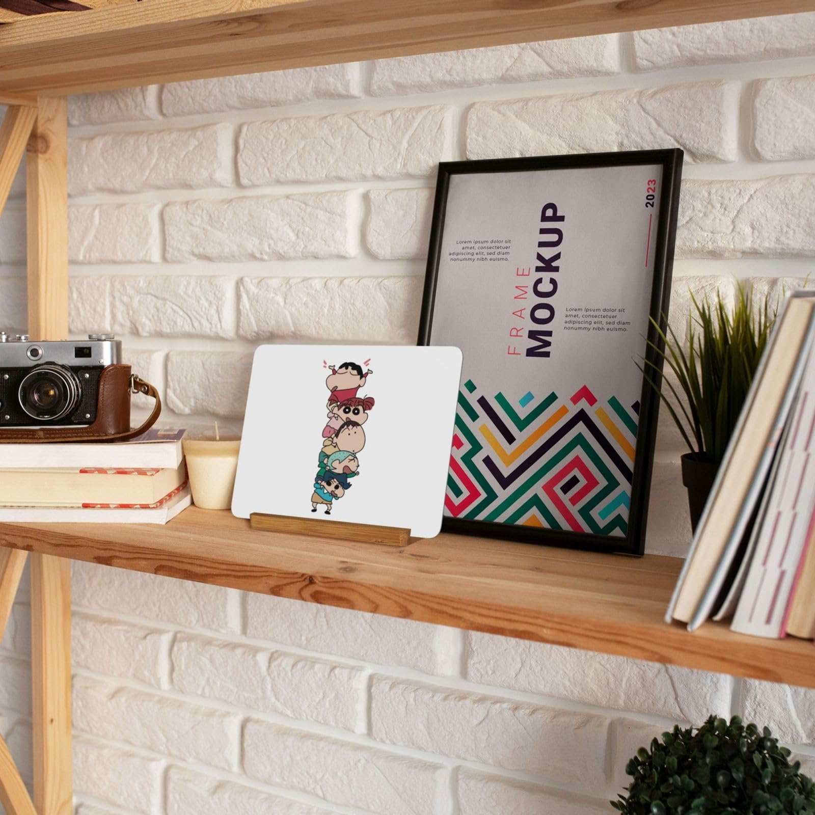 Amazon.co.jp: 卓上フォトフレーム クレヨンしんちゃん スクエア写真