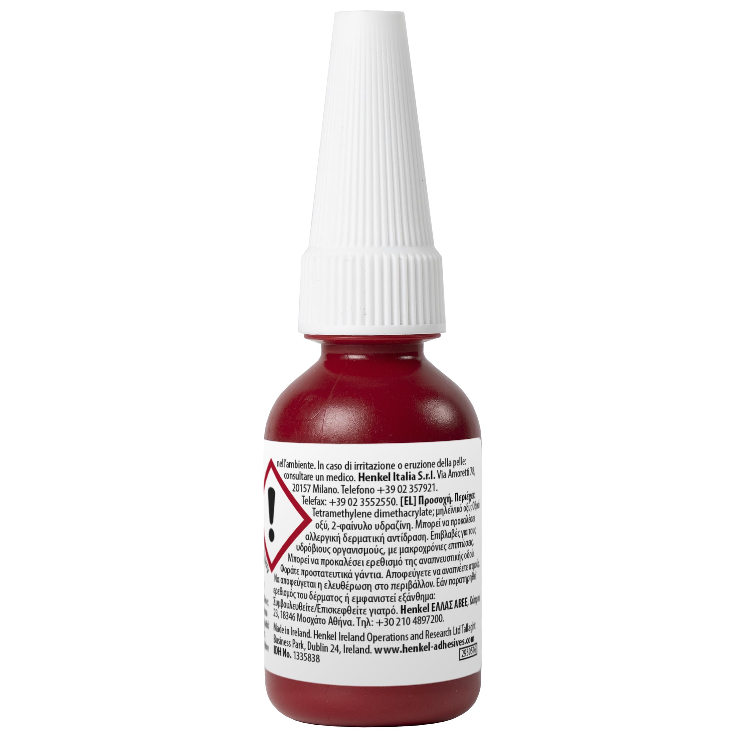 LOCTITE 243, Adesivo frenafiletti blu a media resistenza per metalli passivi, dadi e bulloni, Frenafiletti medio resistente a urti e vibrazioni, 1 flacone da 10ml