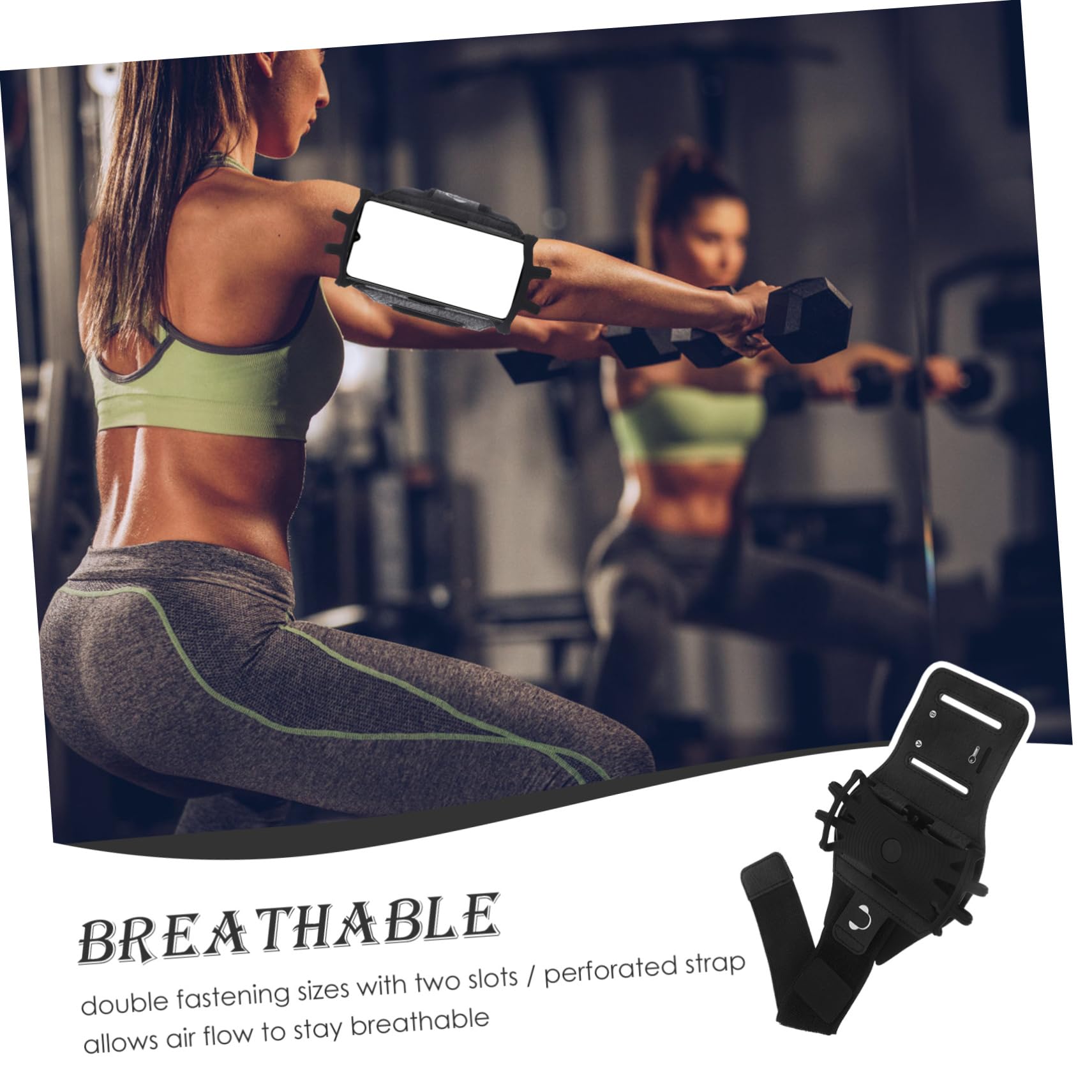 HEMOTON 3pezzi Armband Per Smartphone Supporto Per Corsa Jogging e Attività Sportive Fascia Traspirante Per Esercizi All Aperto Compatibile Con Tutti Modelli Di Telefono