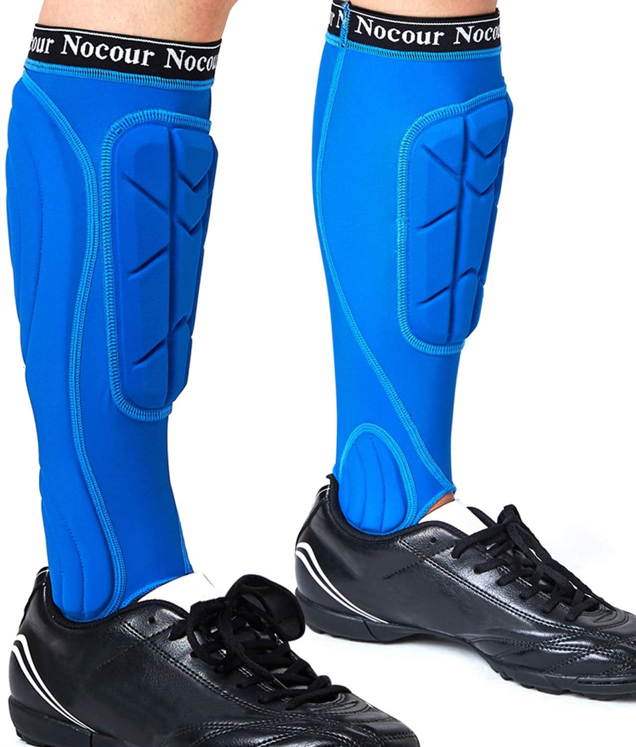 Soccer Shin Guards for for Kids Youth, Protective Soccer Gear Equipment with Lower Leg and Ankle Guards Pads for Boys Girls Teenagers