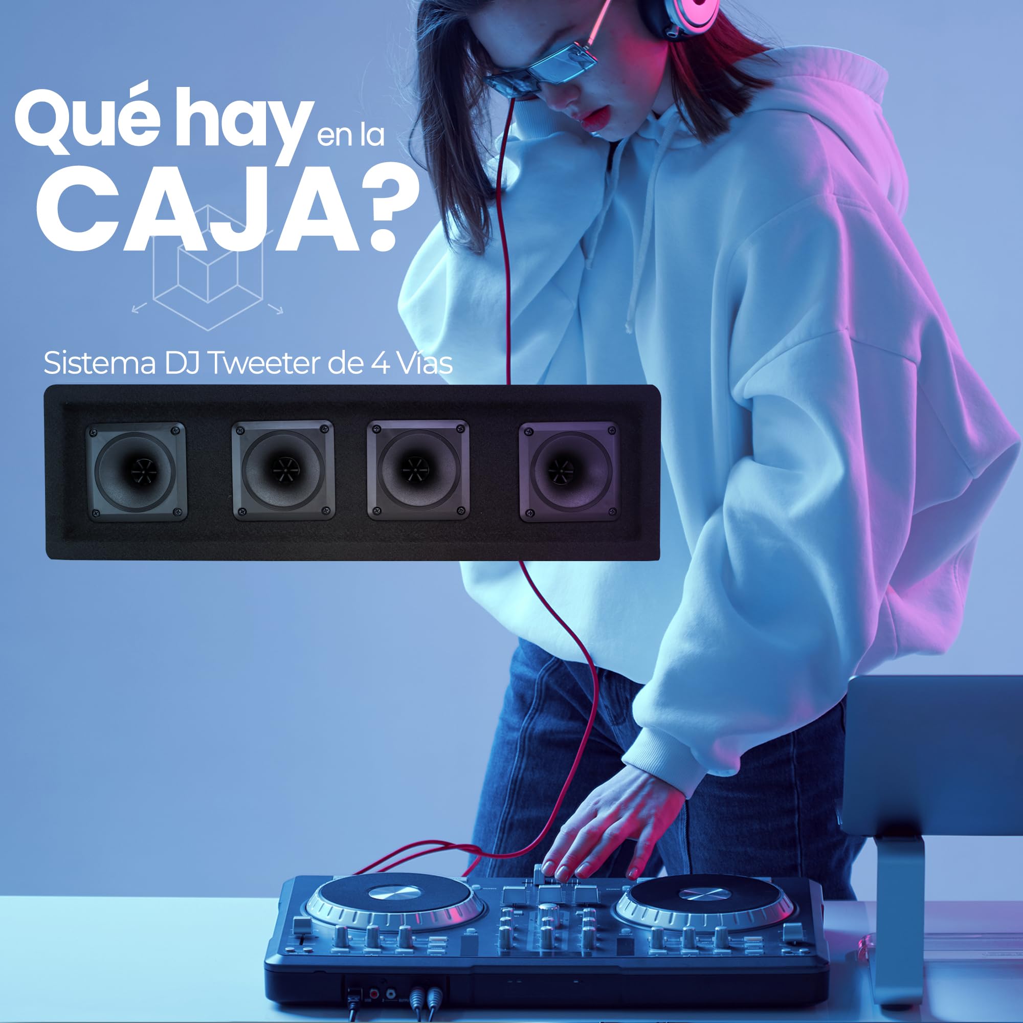 PylePro sistema de altavoces, Tweeter de 4 vias, 300V, 150RMS, Impedancia de 8 ohmios, Audio de rango completo