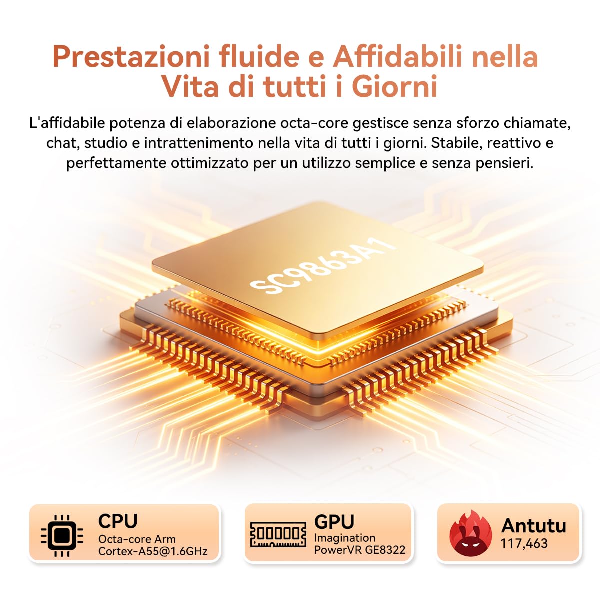 Blackview Wave 2C Smartphone Offerta Android 16, 12GB+32GB/1TB TF Cellulari Octa-Core, 5.0", 4G Dual SIM Telefono Cellulare Offerta, WiFi 5G/3.5mm/ Face ID/3 Slot Eer Carte/3 Anni di Garanzia
