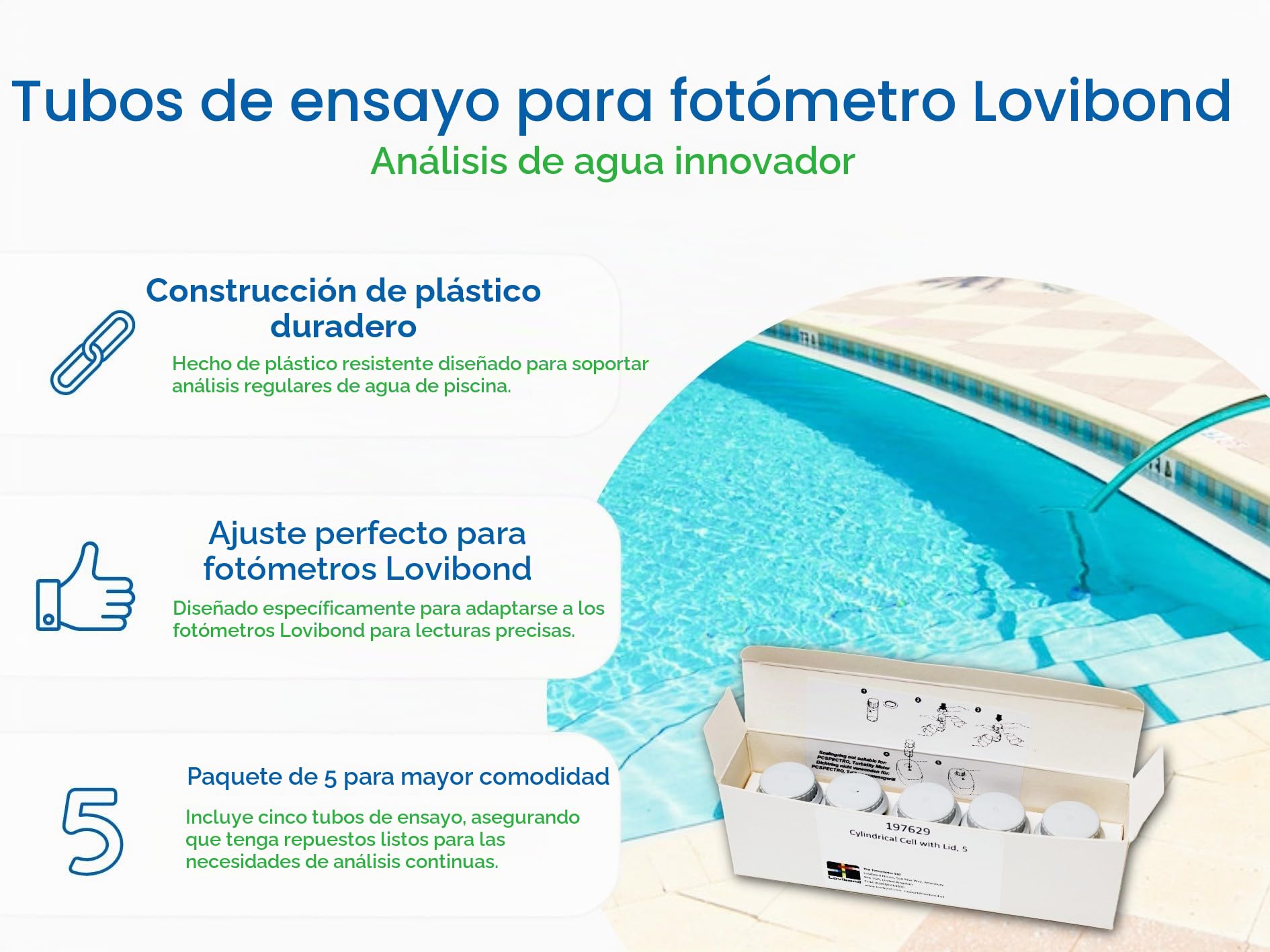 Celdas cilíndricas Lovibond con tapa
