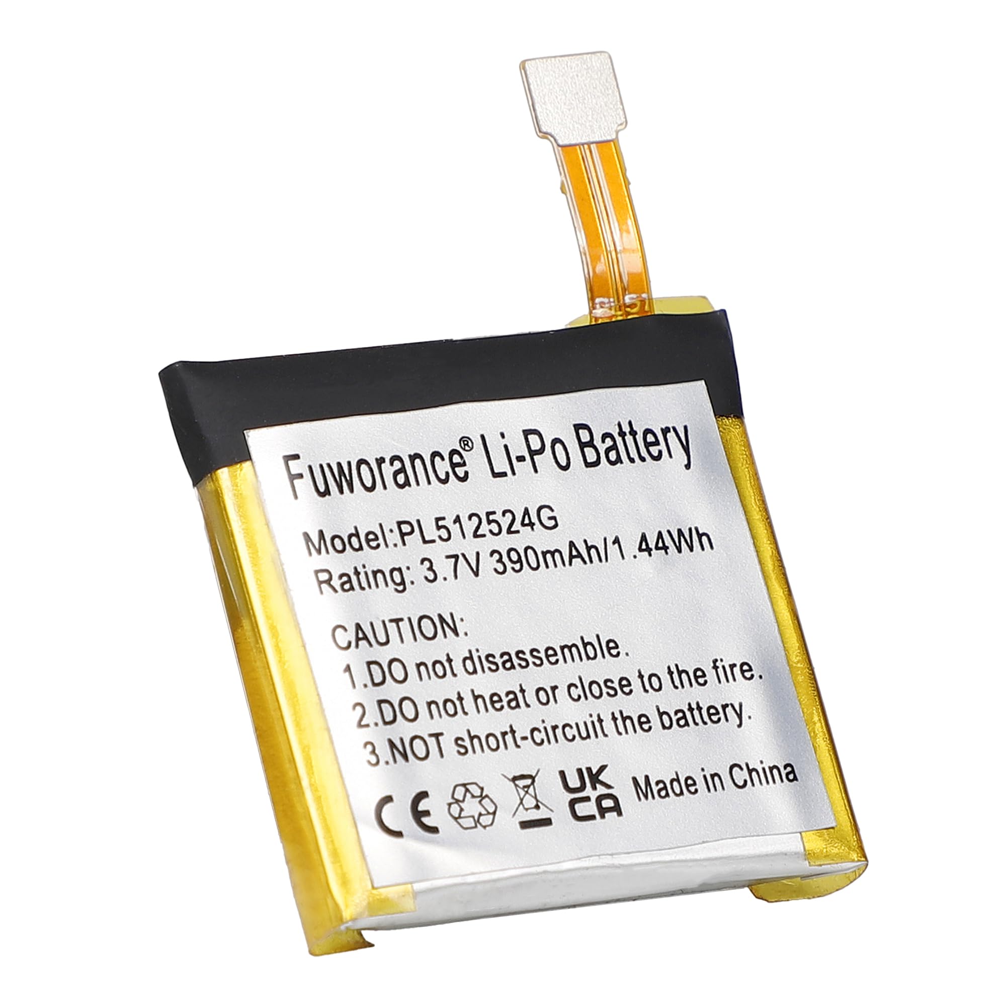 390mAh 3.7V PL512524G Bateria zamienna Kompatybilna z Amazfit T-rex Verge Lite, A1807, A1801, A1808, A1811, A1818, A1918, GTR47, V010 Watch Bateria litowo-polimerowa zestaw naprawczy