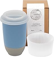 Vista 32 de NOVA CERAMICS Taza de Viaje Grapefruit de 12oz - Vaso de Café Para Llevar Con Tapa - Apto para Microondas y Lavavajillas - Diseño Único