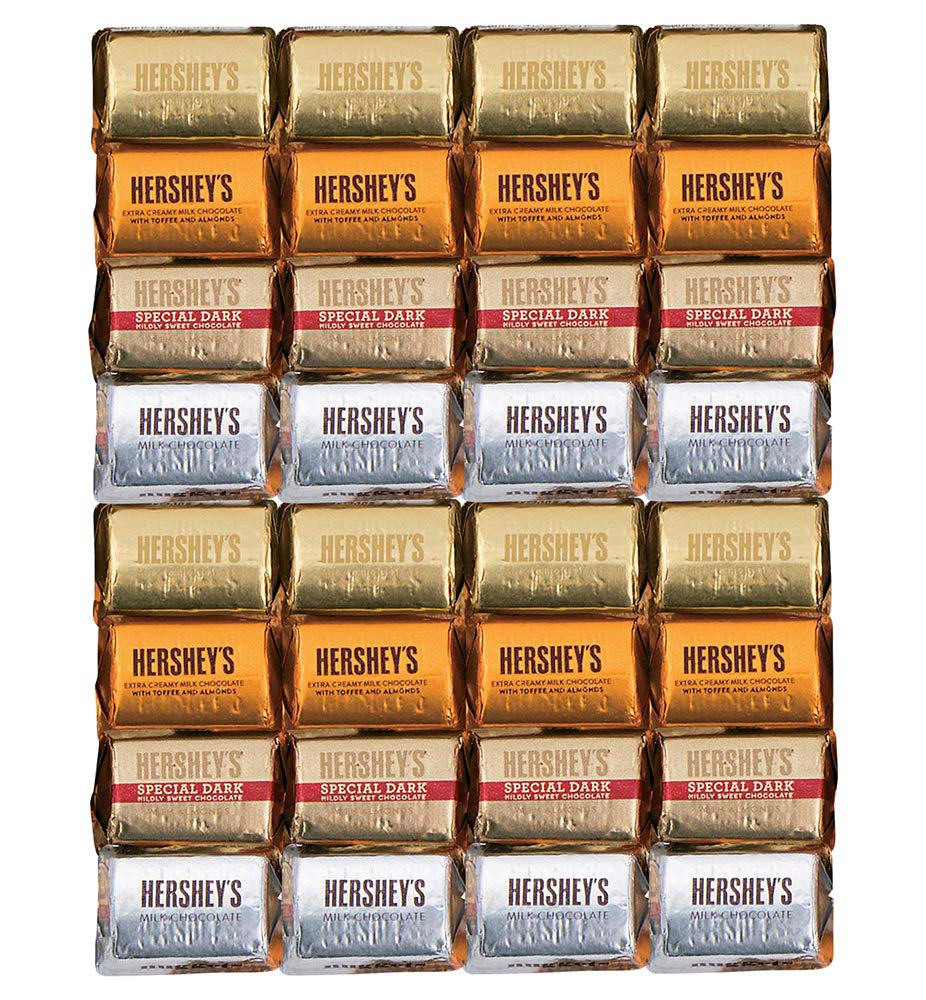 Hershey's Nuggets Assortment, Special Dark Chocolate, MIlk Chocolates with Almonds, Hershey's Milk Chocolate, Extra Creamy Milk Chocolate with Toffee