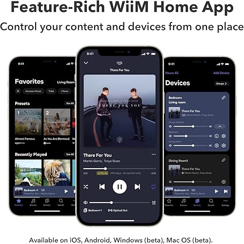 Miniatura 7 de WiiM Mini AirPlay 2 - Streamer de audio inalámbrico, estéreo multihabitación, preamplificador, funciona con asistentes de voz Alexa y Siri